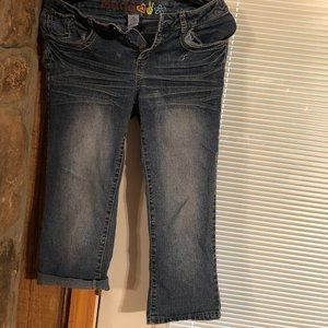 Children's Mudd Blue Jean Capri Pants Size 14